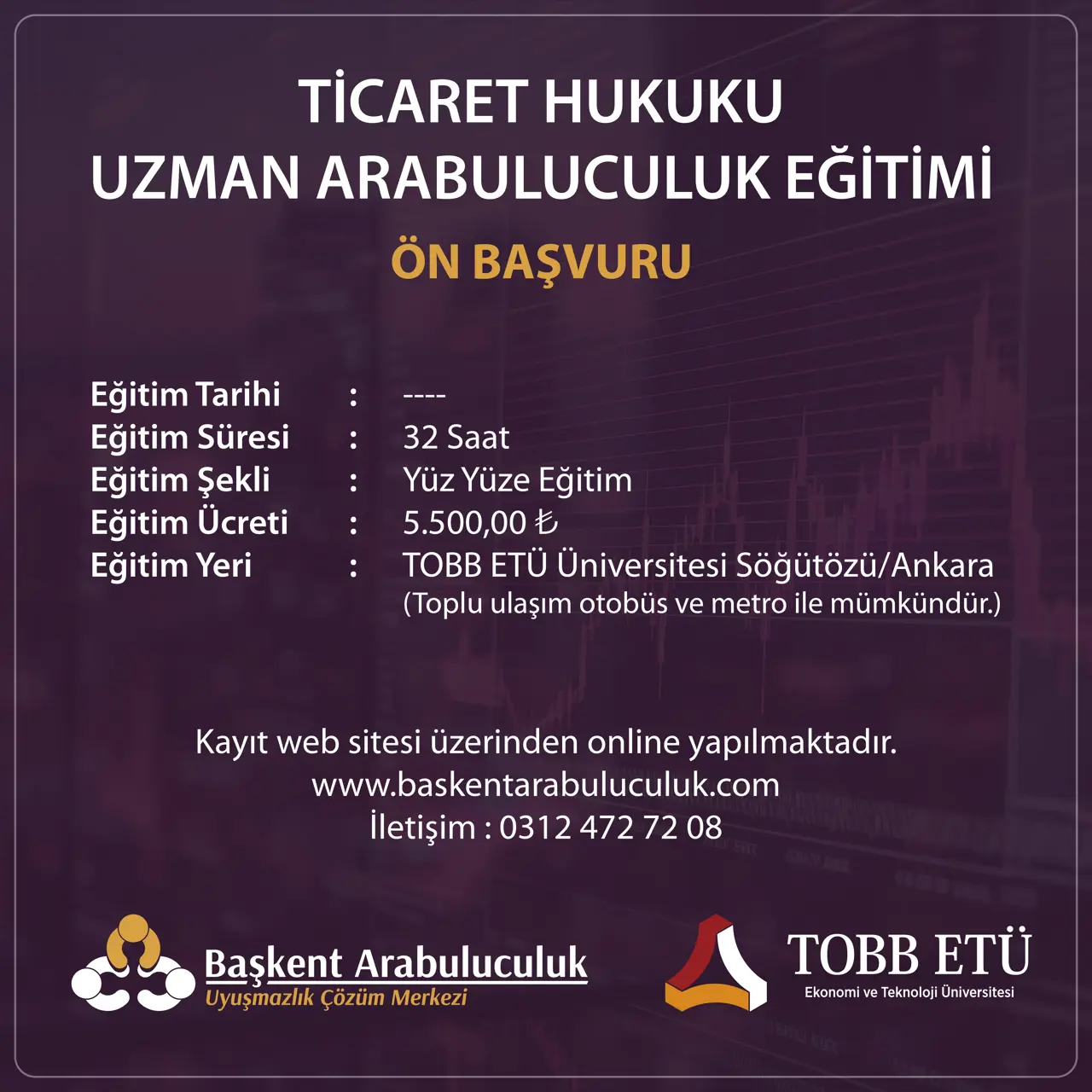 TİCARET HUKUKU  UZMAN ARABULUCULUK EĞİTİMİ